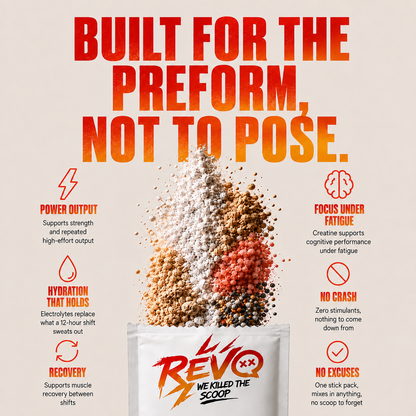Revo Pink Lemonade stick pack supplement facts and ingredients label